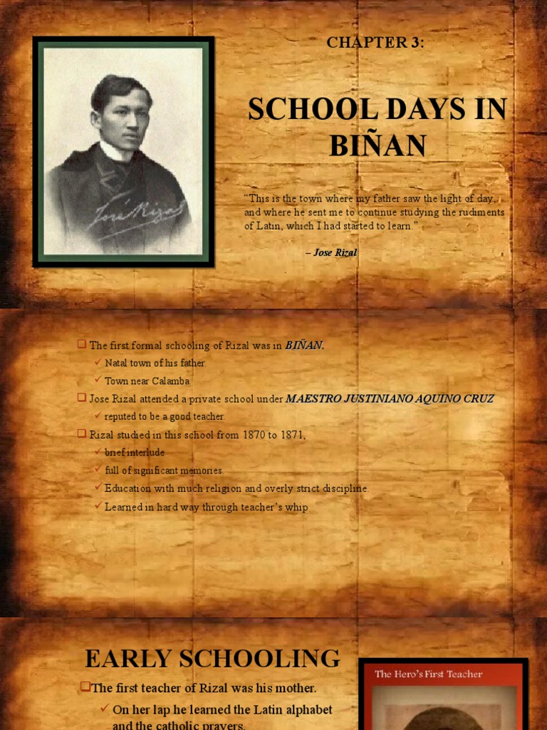 Rizal's Early Education in Biñan | PDF | Poetry