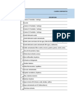 Cuadro Comparativo Valores RESPEL KALLE