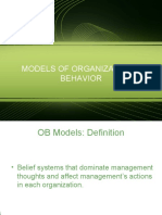 Models of Organizational Behavior