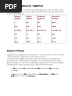 Download Pronouns and Possessive Adjectives by Ilinca Damian SN48356132 doc pdf
