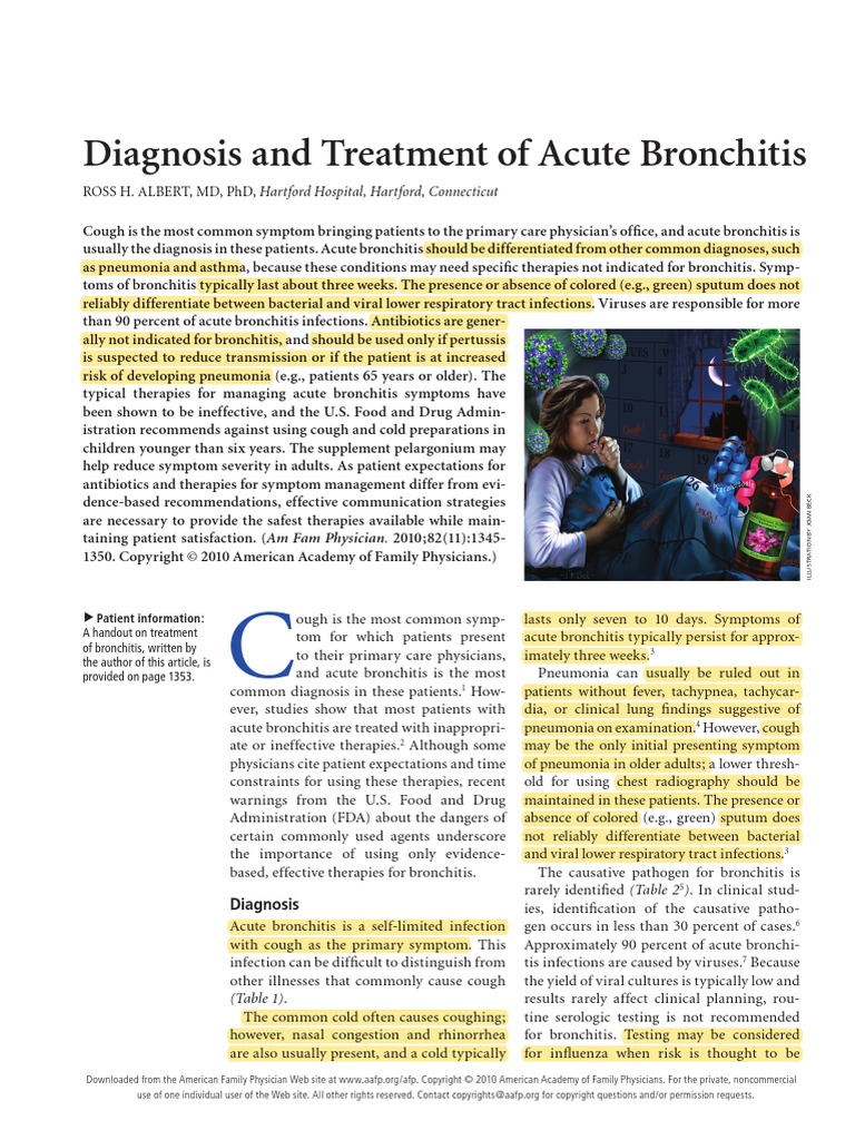 Acute Bronchitis | PDF | Bronchitis | Pneumonia