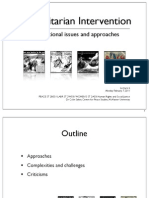 PEACE ST 2B03 / WOMEN'S ST 2A03 / LABR ST 2W03 (2010/11) Lecture 6: Humanitarian Intervention