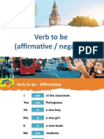 Verb To Be (Affirmative / Negative)