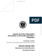 Apuntes de Física Matemática - Antonio Cañada Villar - Universidad de Granada PDF