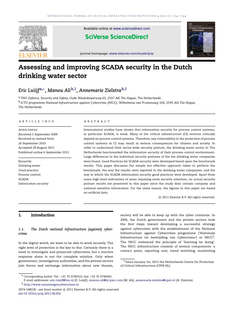 SCADA Security in Dutch Water Sector | PDF | Scada | Information Security
