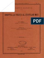 Nicolae Iorga - Dreptul - La - Vieață - Al - Statelor - Mici PDF
