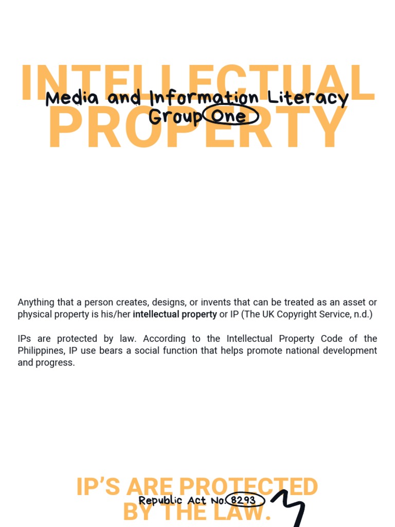 Intellectual Property, Media and Info Literacy | PDF | Intellectual ...