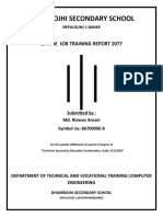 Final Report of ON The Job Training