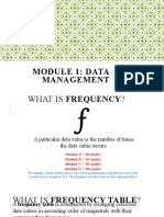 2 - Module 1 - Descriptive Statistics - Frequency Tables, Measure of Central Tendency & Measures of Dispersion