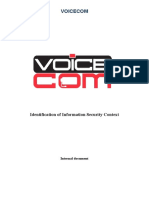 ISMS Identification of Information Security Context