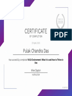 Certificate: Pulak Chandra Das
