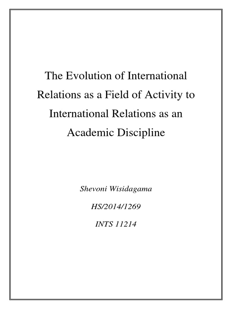 The Evolution of International Relations 2 PDF | PDF | Greco Persian ...