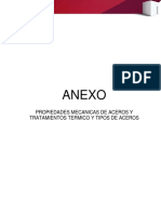 Propiedades y Tratamiento Termico y Tipos de Aceros PDF