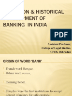 Evolution & Historical Development of Banking in India