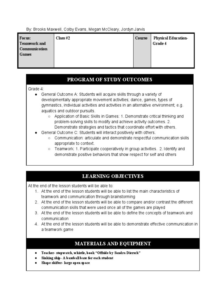 program-of-study-outcomes-focus-teamwork-and-communication-games