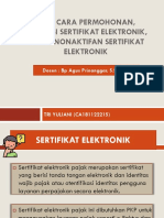 PPN Permohonan, Aktivasi, Penonaktivan Sertifikat Elektronik