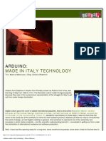 Digimag 37 - September 2008. Massimo Banzi & Arduino: Technology Made in Italy