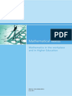 Mathematical Needs: Mathematics in The Workplace and in Higher Education