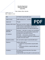 Education Department University of Scranton Lesson Plan