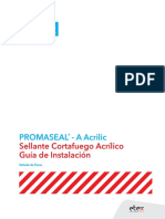 Guía de Instalación - Sellador Promaseal-A 