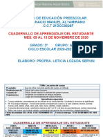 Cuadernillo 2º Grado - DEL 9 AL 13 DE NOVIEMBRE 2020