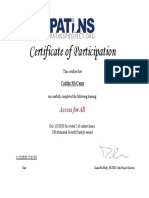 Patins Certificate November 2nd 2020
