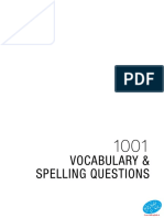 1001 Vocabulary and Spelling Questions@GeneralEnglish