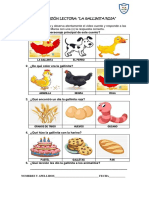 La gallinita roja: compresión lectora y respuestas al cuento