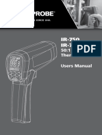 IR-750 IR-750-EUR: 50:1 Infrared Thermometer Users Manual