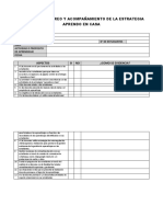 Ficha Para El Monitoreo Virtual a Docentes de La Estrategia Aprendo en Casa