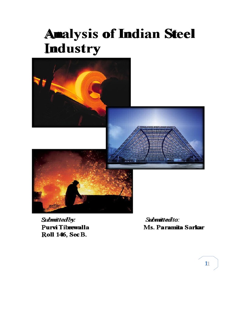 Analysis of Indian Steel Industry | PDF | Alloy | Iron Ore