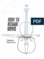 How To Rehair Bows Violin Cello Viola Bass - Compress PDF
