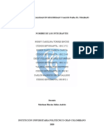 Gestión para La Calidad en Seguridad y Salud para El Trabajo