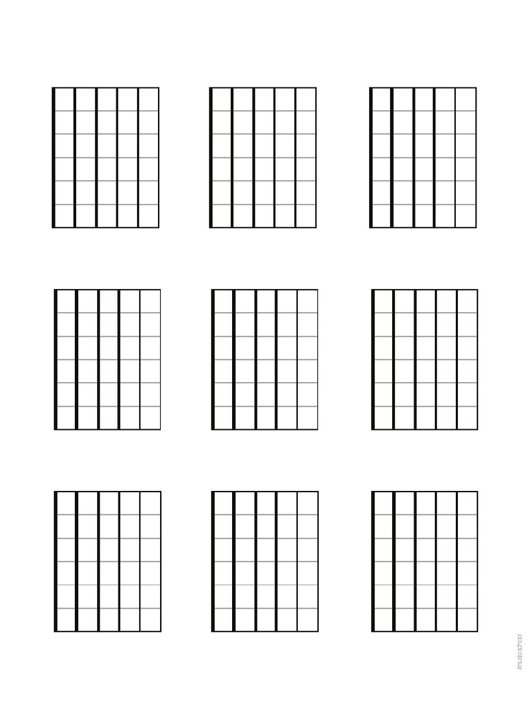Diagrama para Acordes de Guitarra PDF | PDF