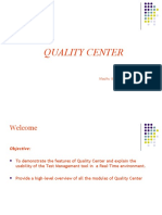 Quality Center: Madhu Nedunuri