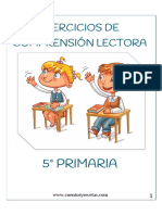 Comprensión Lectora 5º Primaria PDF