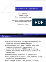 Introduction To Computer Organization: KR Chowdhary Professor & Head