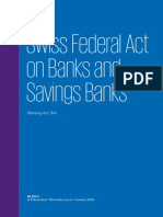 Swiss Federal Act On Banks and Savings Banks