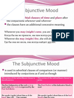 The Subjunctive Mood in Adverbial and Predicative Clauses