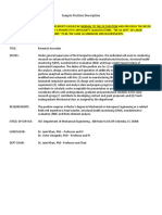 Sample Position Description