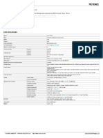 PR-FB15CP Flat Reflective Photoelectric Sensor Data Sheet