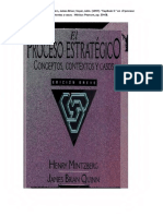 05) Mintzberg, Henry Quinn, James Brian Voyer, John. (1997) - Capitulo 3. en El Proceso Estratégico Conceptos Contextos y Casos. México Pearson, Pp. 59-68