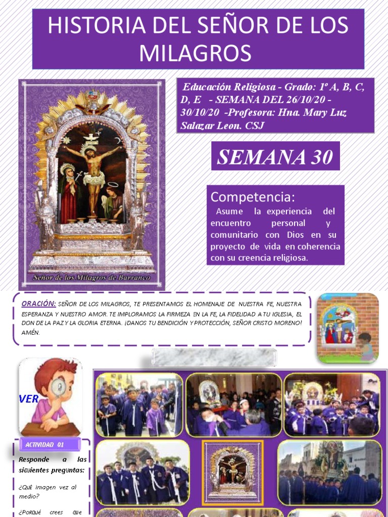 Conoce La Historia Del Señor De Los Milagros – EGRIW