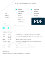 PRESENT SIMPLE Time Expressions and Frequency Adverbs