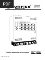 Notifier - System 500 Installation Operation and Programming