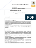 Sistemas Embebidos - Temario PDF