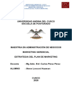 ESTRATEGIA DEL PLAN DE MARKETING