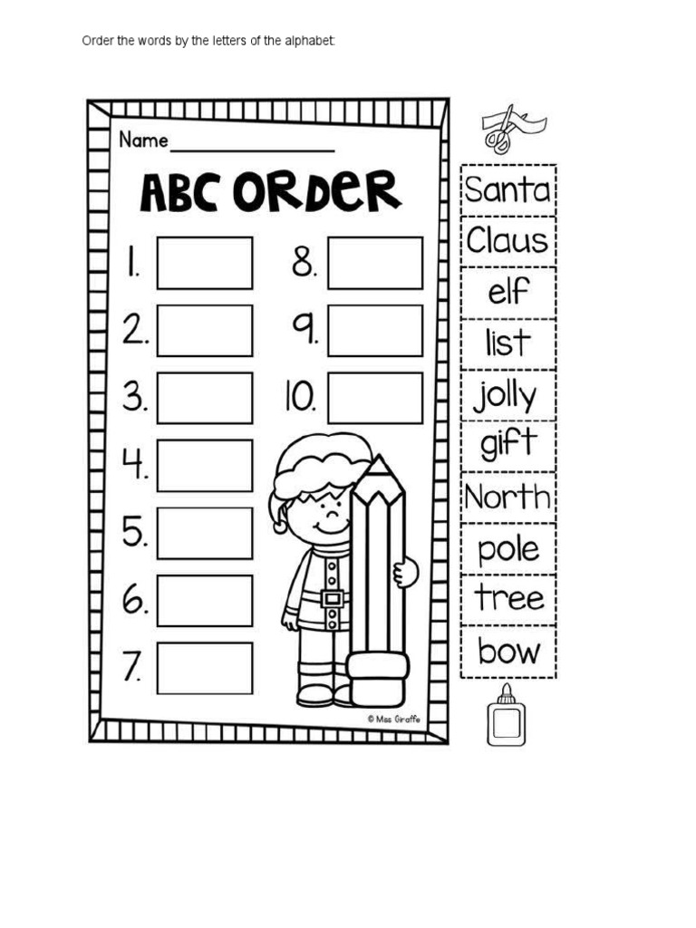 Alphabet Ordering | PDF