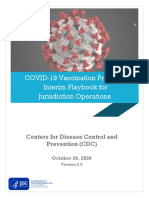 CDC's Interim Playbook For COVID-19 Vaccination Program