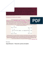 Composición y reacciones del jabón